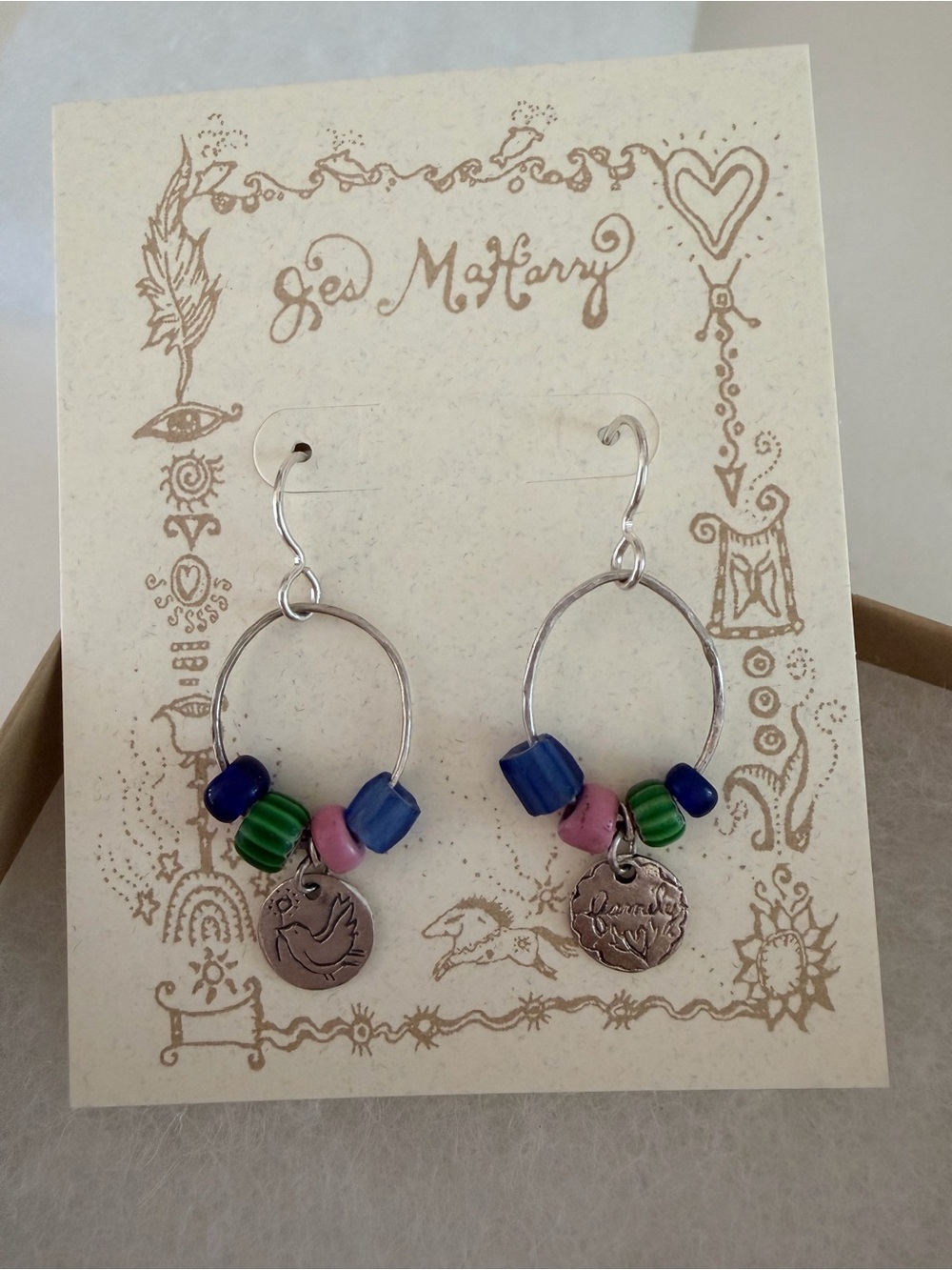 Jes Maharry Earrings 💙💚🩷